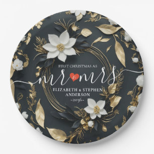Assiettes En Carton Laisser l'aventure commencer Blue Gold Mountain Ma