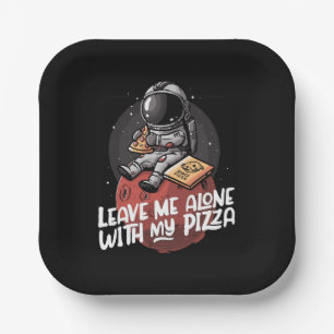 Assiettes En Carton Laissez-moi seul avec ma pizza
