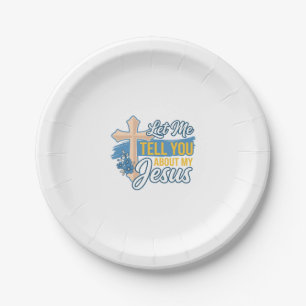 Assiettes En Carton Laissez-Moi Vous Parler De Mon Jésus Chemise Chrét