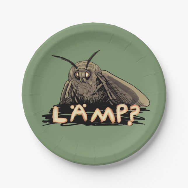 Assiettes En Carton Lampe ? Mite Meme (Devant)