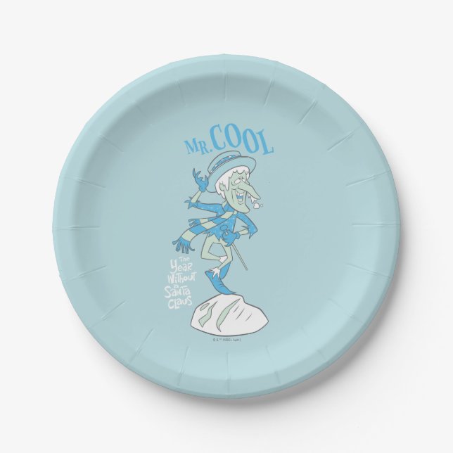 Assiettes En Carton L'ANNÉE SANS SANTA CLAUS™ | Monsieur le Cool (Devant)