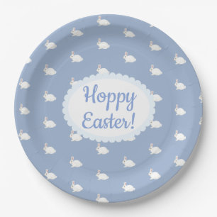 Assiettes En Carton Lapin blanc