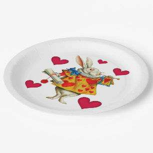 Assiettes En Carton Lapin blanc 1