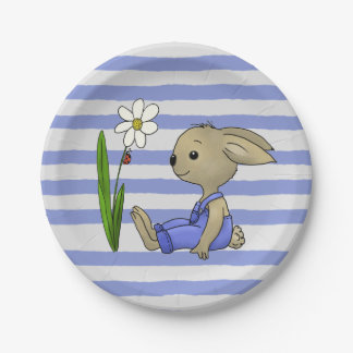 Assiettes En Carton Lapins 