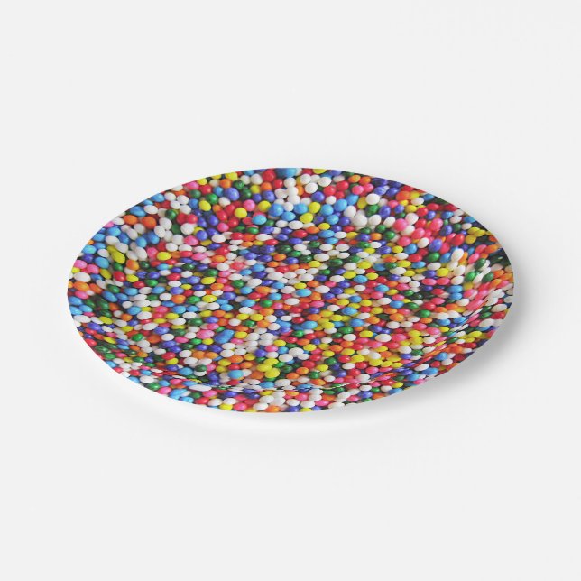 Assiettes En Carton L'arc-en-ciel arrose (Angle)