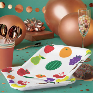 Assiettes En Carton L'art des fruits
