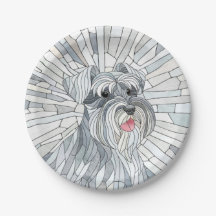L'art mosaïque de Schnauzer miniature