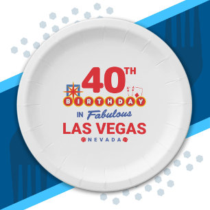 Assiettes En Carton Las Vegas Birthday Party