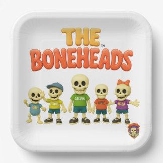 Assiettes En Carton L'assiette de fête The Boneheads™