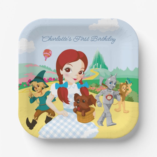 Assiettes En Carton L'Assistant D'Oz™ | Premier anniversaire (Recto)