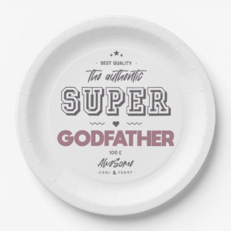 Assiettes En Carton L'authentique super-parrain