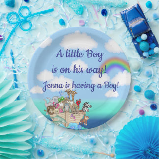 Assiettes En Carton Le Baby shower d'arche de Noah Favor
