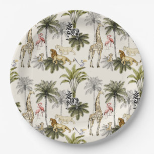 Assiettes En Carton Le Baby shower de la jungle du roi Lion