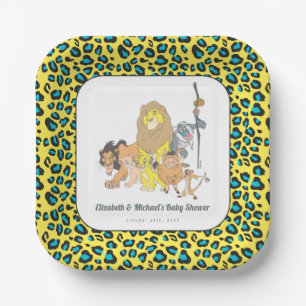 Assiettes En Carton Le Baby shower du roi Lion de Disney