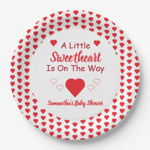 Assiettes En Carton Le Baby shower Little Sweetheart