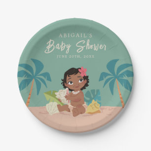 Assiettes En Carton Le Baby shower Moana de Disney