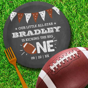 Assiettes En Carton Le Big One   Football 1er anniversaire