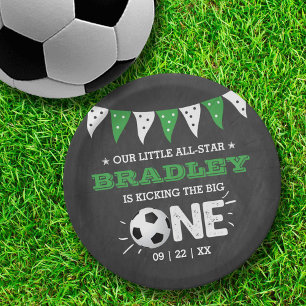 Assiettes En Carton Le Big One   Football 1er anniversaire