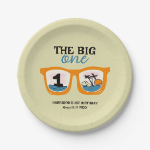 Assiettes En Carton Le Big One Tropical Beach Premier Anniversaire
