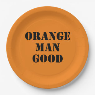 Assiettes En Carton Le bon président Donald Trump 45e