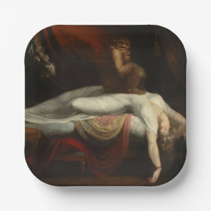 Assiettes En Carton Le cauchemar (par Henry Fuseli)