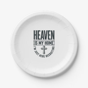 Assiettes En Carton Le Ciel Est Ma Maison Chemise De Recrutement Chrét