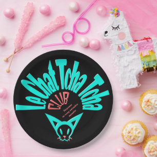 Assiettes En Carton Le club Chat Tcha Tcha