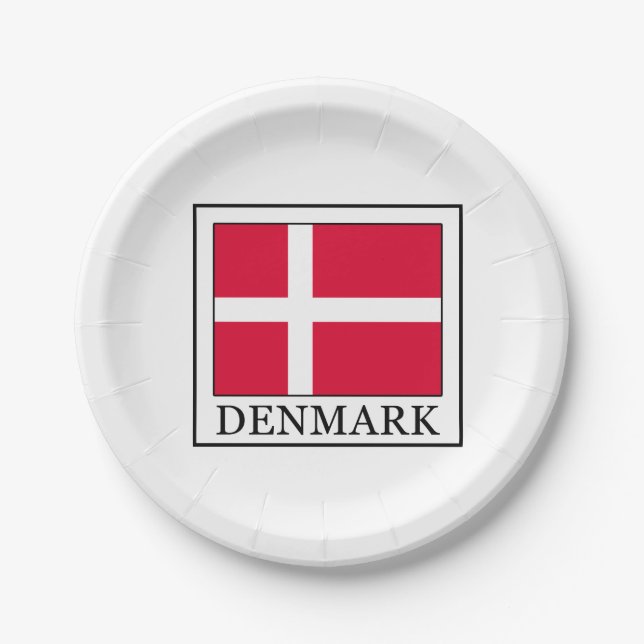 Assiettes En Carton Le Danemark (Devant)
