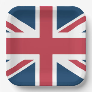Assiettes En Carton Le drapeau britannique Union Jack