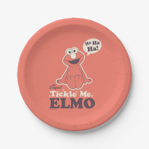 Assiettes En Carton Le Elmo Original qui me Chatouille