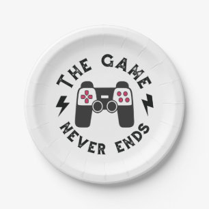 Assiettes En Carton Le Jeu ne se termine jamais