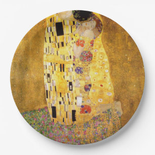 Assiettes En Carton Le Kiss Gustav Klimt