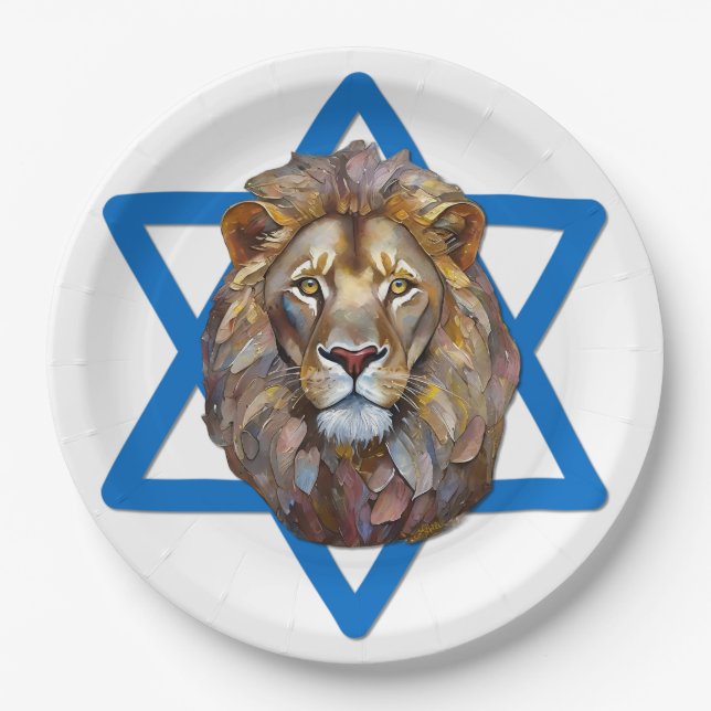Assiettes En Carton Le Lion De Juda (Devant)