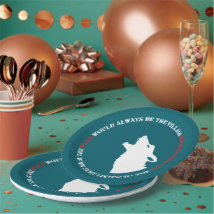 Assiettes En Carton Le loup serait toujours le méchant