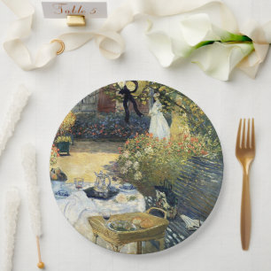 Assiettes En Carton Le Luncheon Claude Monet