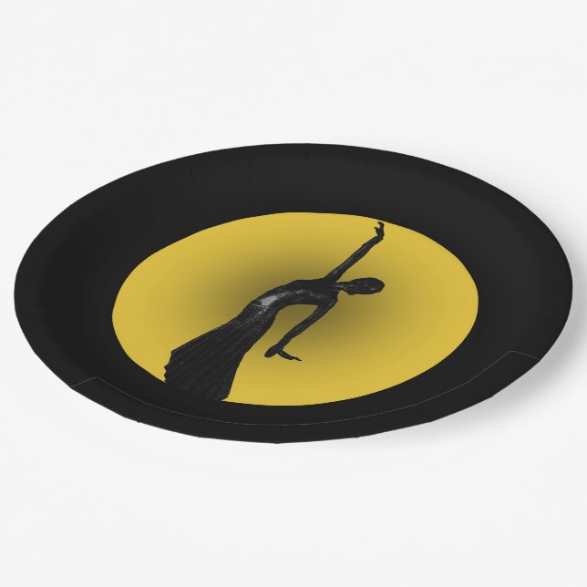 Assiettes En Carton Le Lune Me Rappelle 1 (Angle)