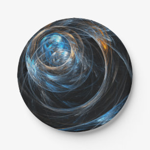 Assiettes En Carton Le monde de l'art Abstrait