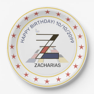 Assiettes En Carton Le néoplasticisme est un monogramme élégant. Lettr