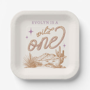Assiettes En Carton Le plus sauvage de violet dans les Plaques de West