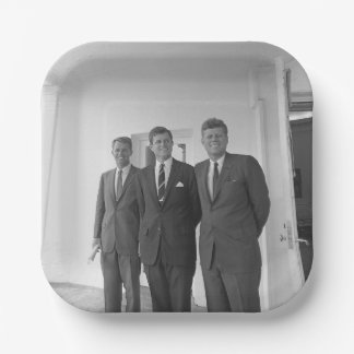 Assiettes En Carton Le président John Kennedy et les frères American C