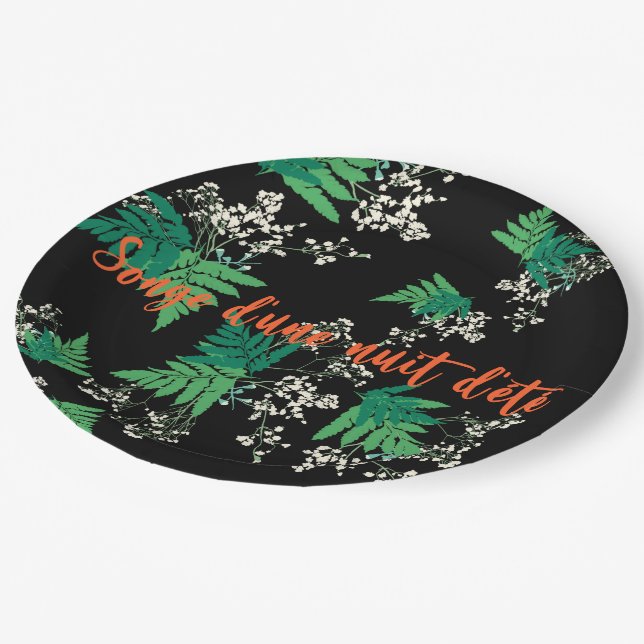 Assiettes En Carton Le rêve d'une nuit d'été (Angle)