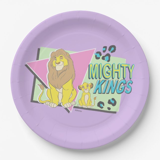 Assiettes En Carton Le Roi Lion| Rois puissants (Devant)