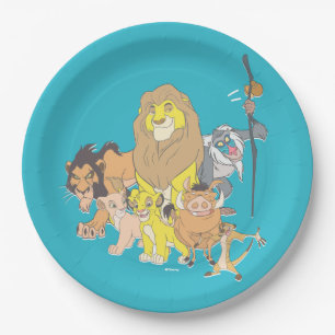 Assiettes En Carton Le Roi Lion   Titre et caractères