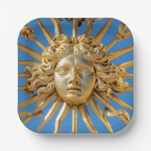 Assiettes En Carton Le Roi Soleil à la Porte d'Or du château de Versai