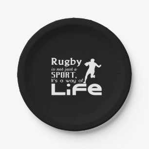 Assiettes En Carton le rugby n'est pas seulement un sport c'est un mod
