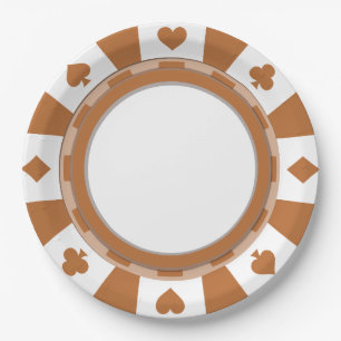 Assiettes En Carton Le style de la fête du joueur de poker