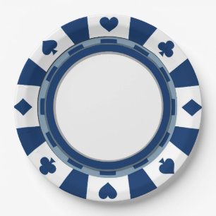 Assiettes En Carton Le style de la fête du joueur de poker