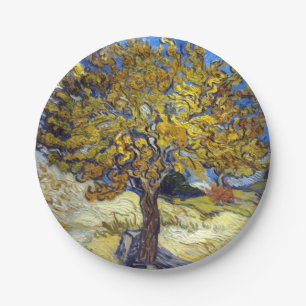 Assiettes En Carton Le tableau du mûrier de Van Gogh, un chef-d'œuvre