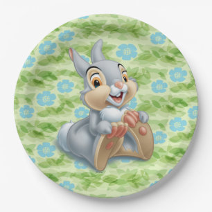 Assiettes En Carton Le Thumper de Bambi tenant ses pieds