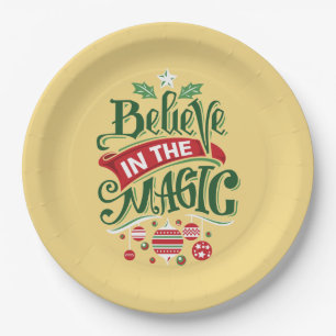 Assiettes En Carton Le Typographe du Magic Christmas